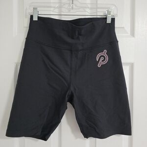 Women's Large Peloton Black Bike Shorts 7"